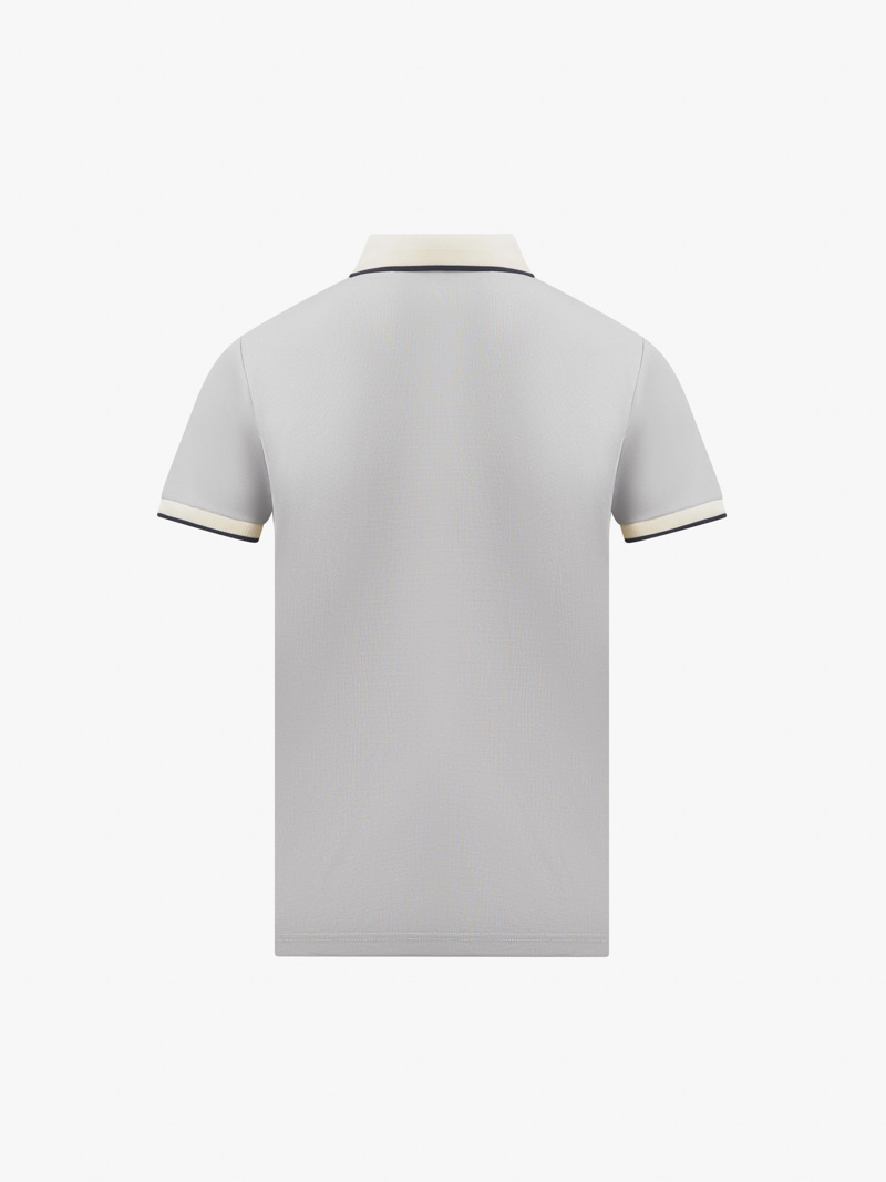 Ao Polo Phoi Bo Theu 4MEN Form Slimfit PO125 Mau Xam