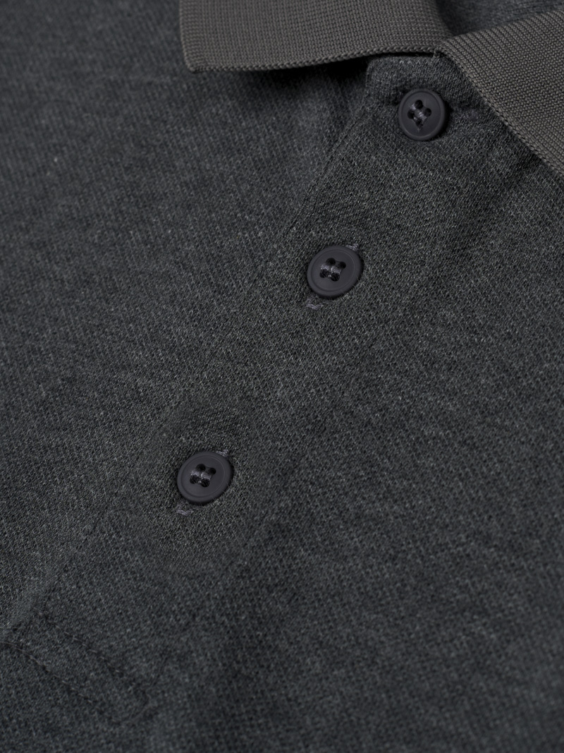 Ao Polo Regular Tron PO066 Mau Xam Dam