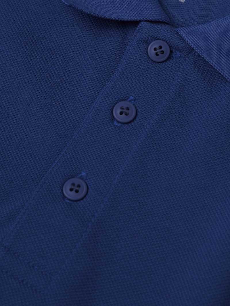 Ao Polo Regular Tron PO066 Mau Xanh Bich