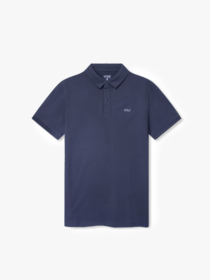 Ao Polo Regular Tron PO066 Mau Xanh Da