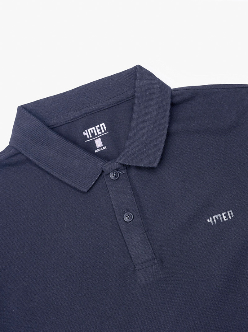 Ao Polo Regular Tron PO066 Mau Xanh Da