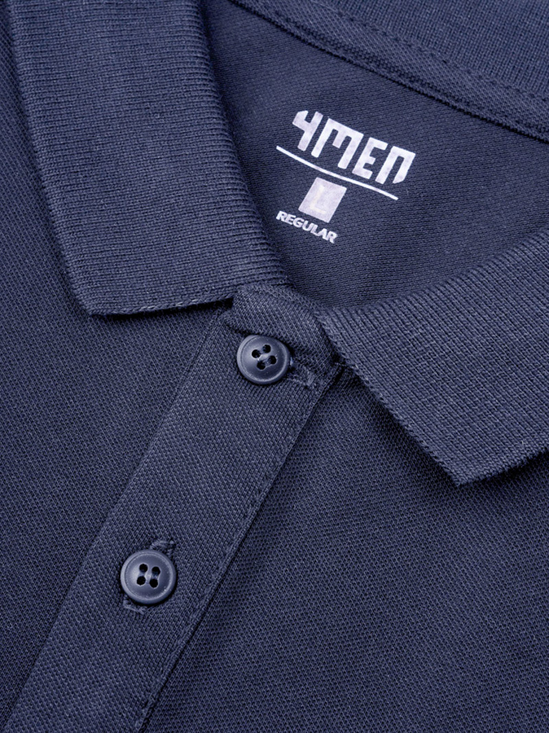 Ao Polo Regular Tron PO066 Mau Xanh Da