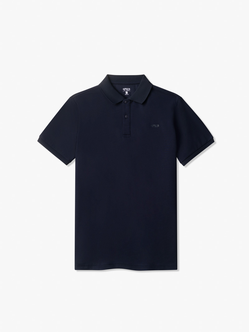 Ao Polo Regular Tron PO066 Mau Xanh Den