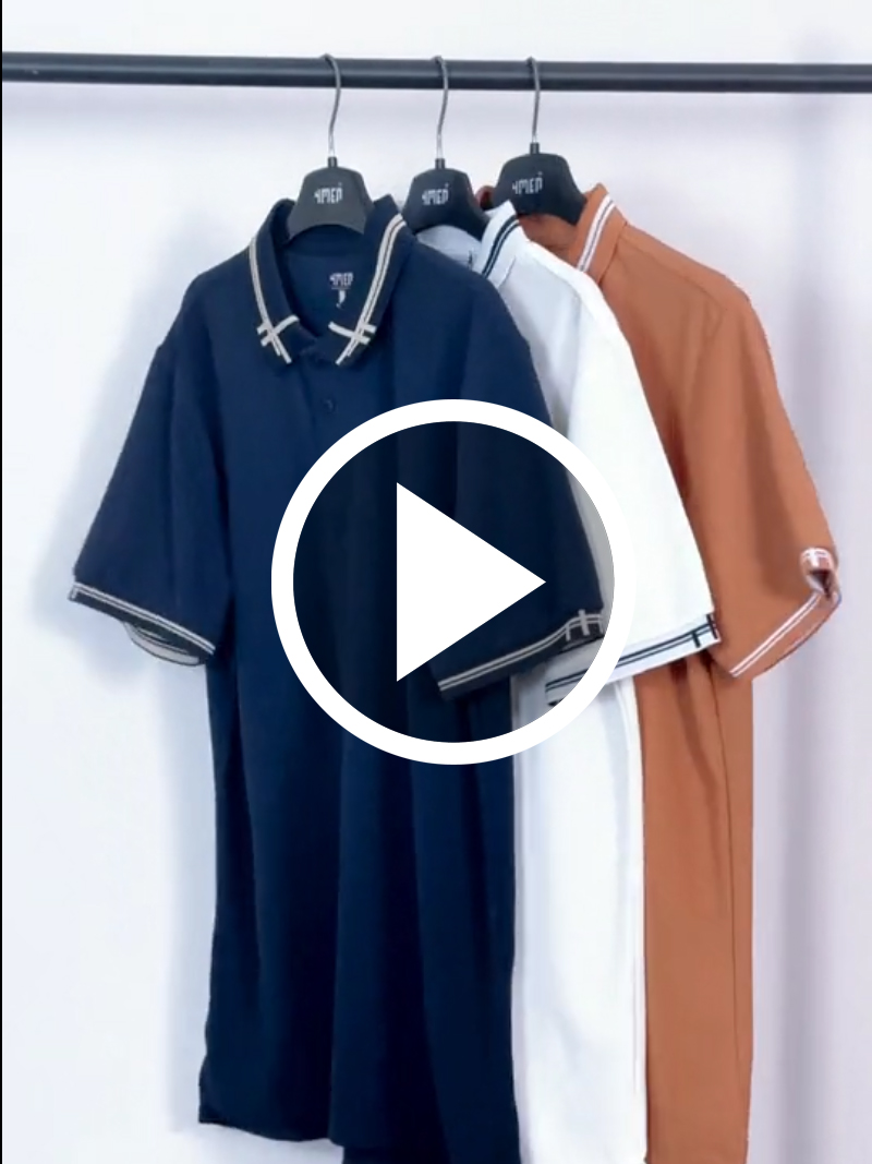 Ao Polo To Ong Phoi Bo Det Kieu Form Slimfit PO124 Mau Trang