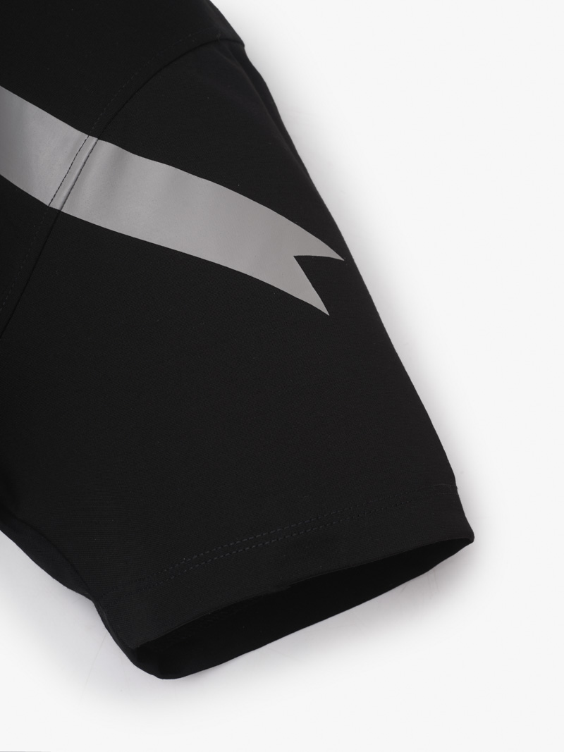 Ao Polo Vai Rayon In Logo M Form Slimfit PO143 Mau Den