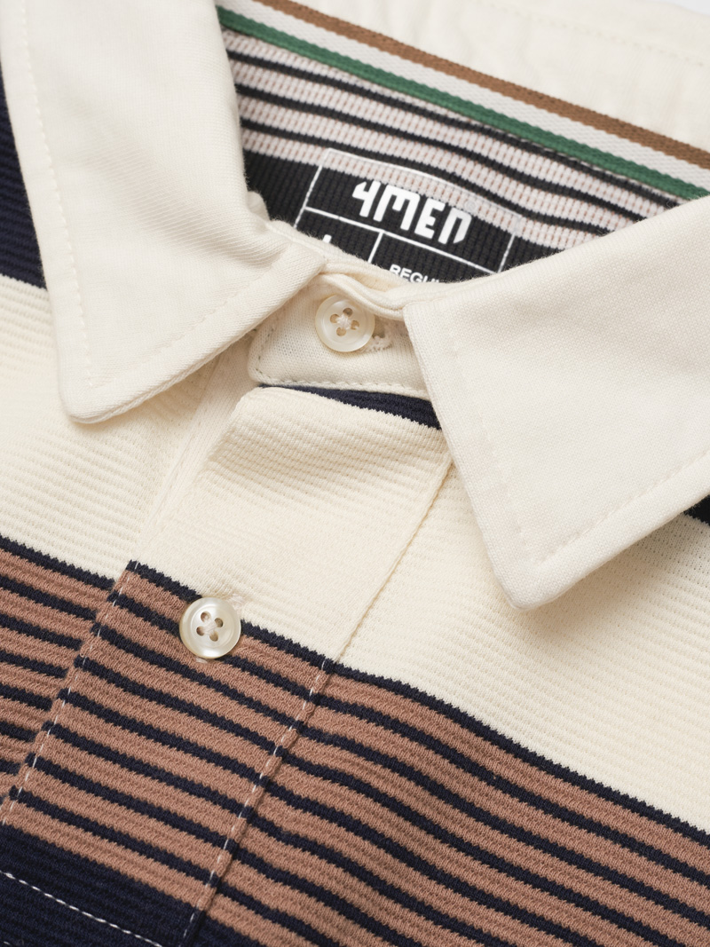 Ao Rugby Shirt Soc Ngang In Logo Preppy Heritage O Nguc Form Regular PO150 Soc Xanh Den