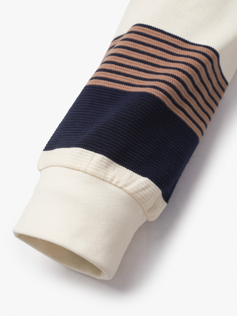 Ao Rugby Shirt Soc Ngang In Logo Preppy Heritage O Nguc Form Regular PO150 Soc Xanh Den