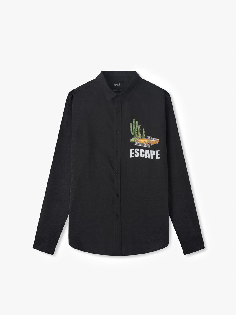 Ao So Mi Loose Escape SM095 Mau Den