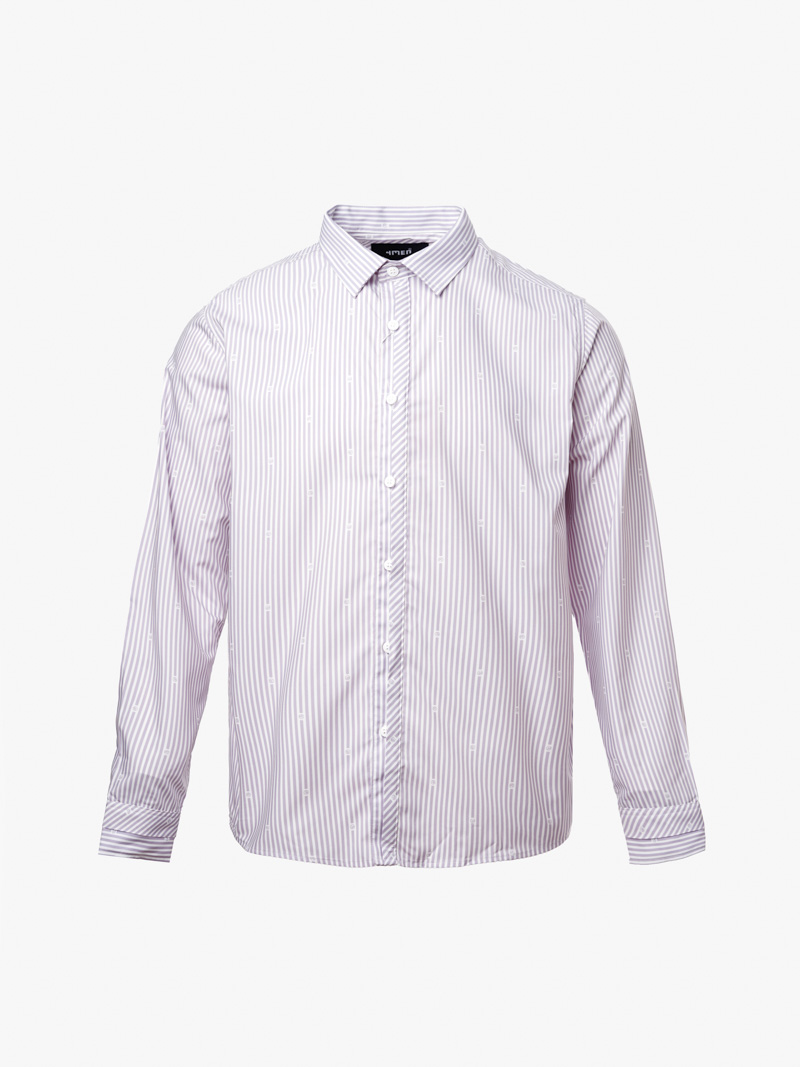 Ao So Mi Vai Modal In Hoa Tiet Soc Form Regular SM169 Soc Hong