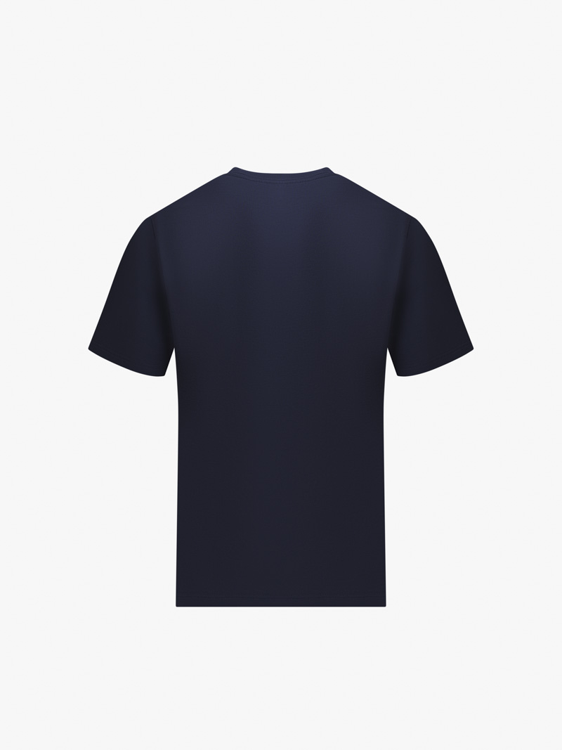 Ao Thun Co Tron Tron Form Slimfit AT132 Mau Xanh Den