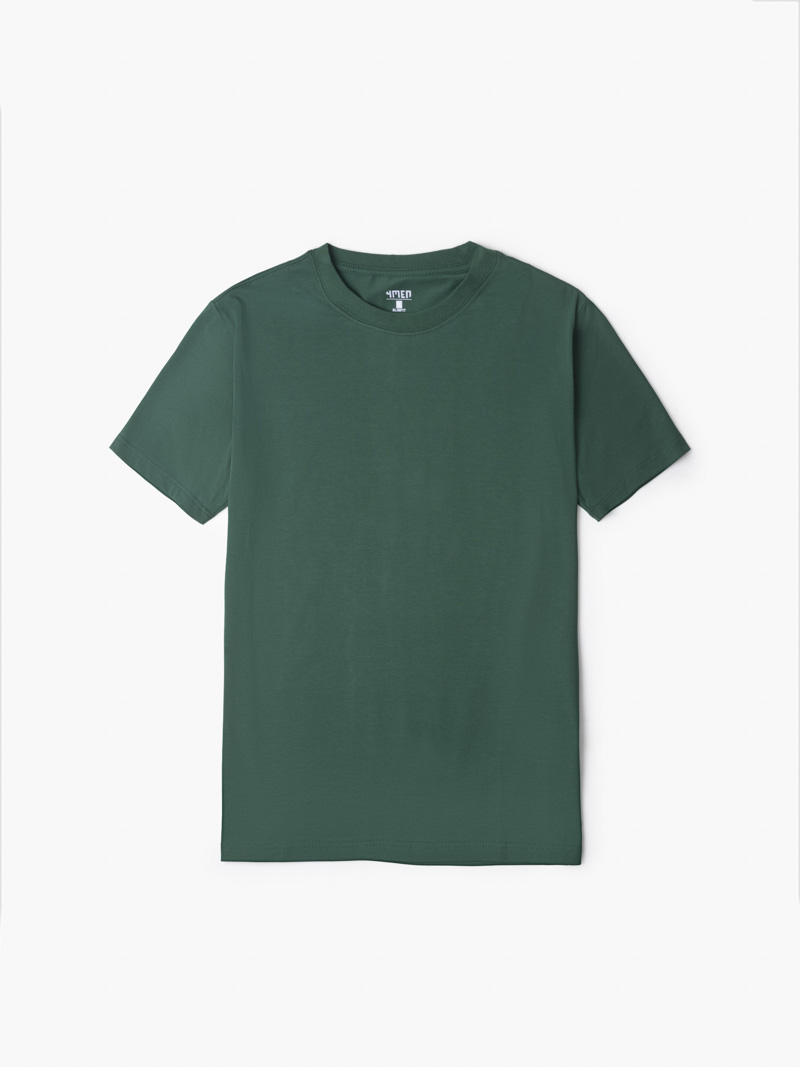 Ao Thun Co Tron Tron Form Slimfit AT132 Mau Xanh La