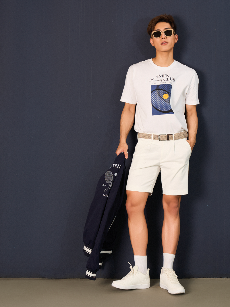 Ao Thun In Tham Graphic Vot Tennis Form Regular AT150