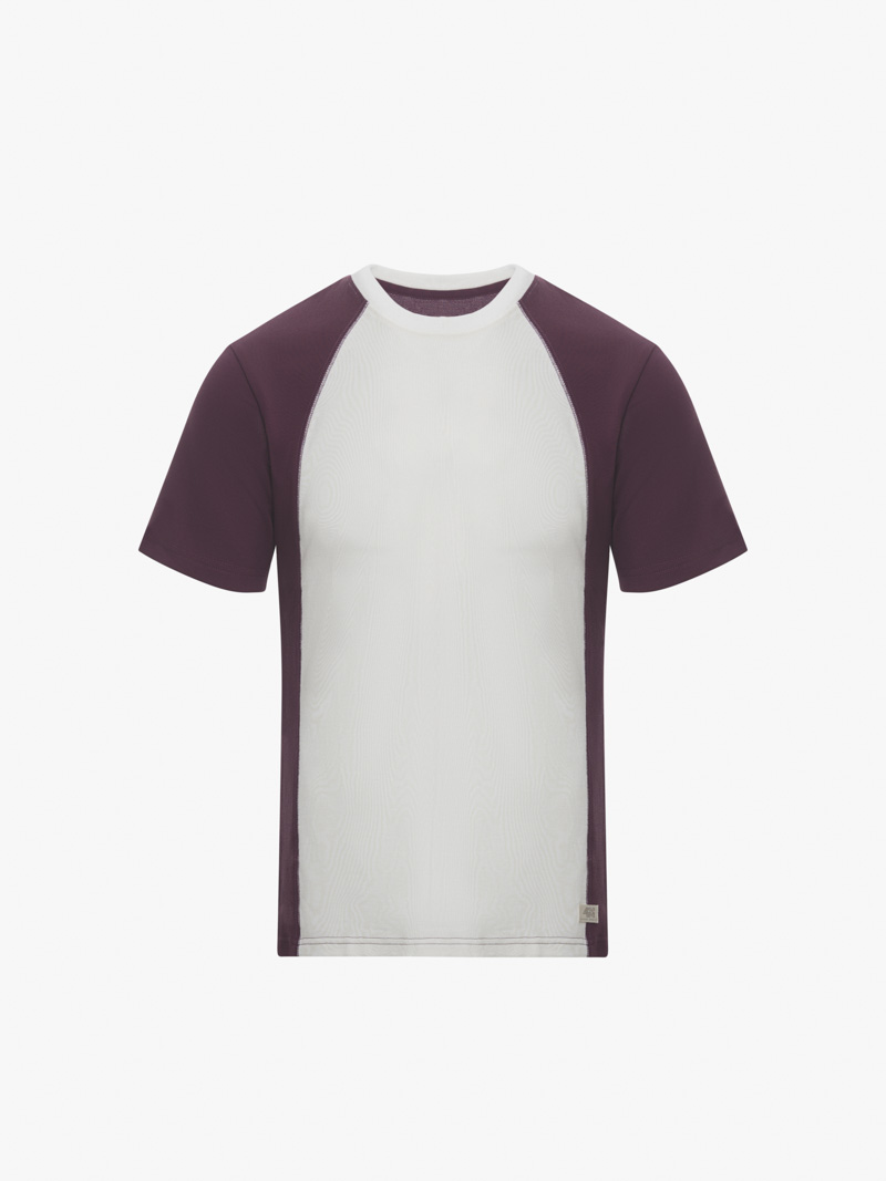 Ao Thun Ra Phoi May Tag Form Slimfit AT144 Mau Do Man