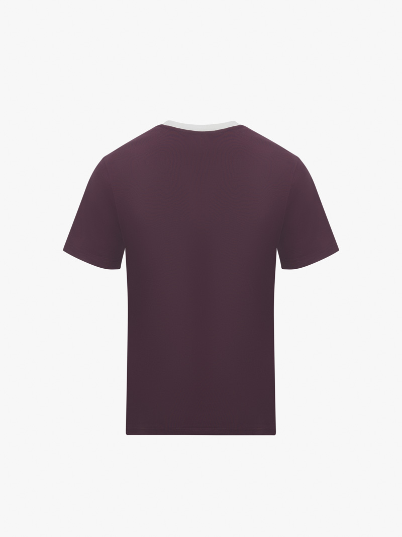 Ao Thun Ra Phoi May Tag Form Slimfit AT144 Mau Do Man
