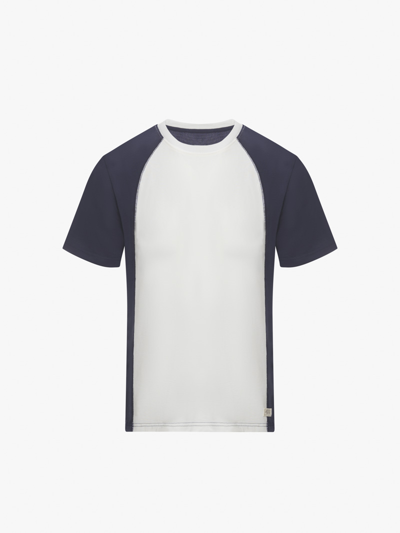 Ao Thun Ra Phoi May Tag Form Slimfit AT144 Mau Xanh Den