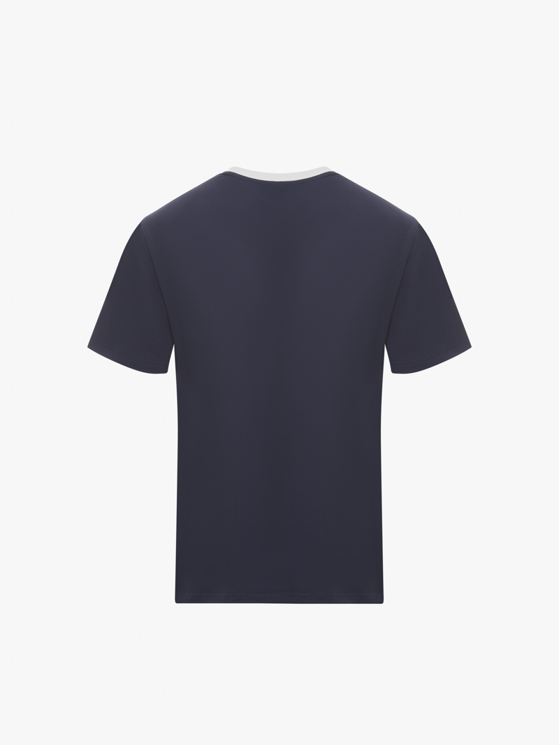 Ao Thun Ra Phoi May Tag Form Slimfit AT144 Mau Xanh Den