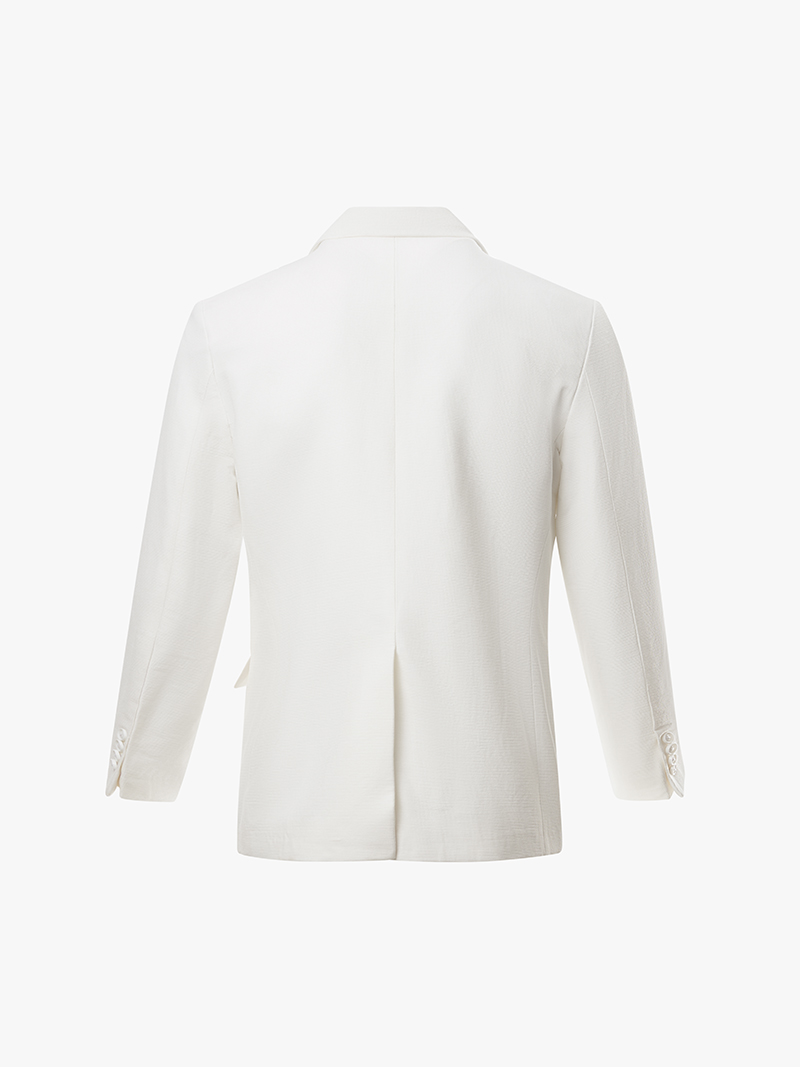 Ao Vest Trang Tri Tui Mo 2 Coi Form Slimfit AV035