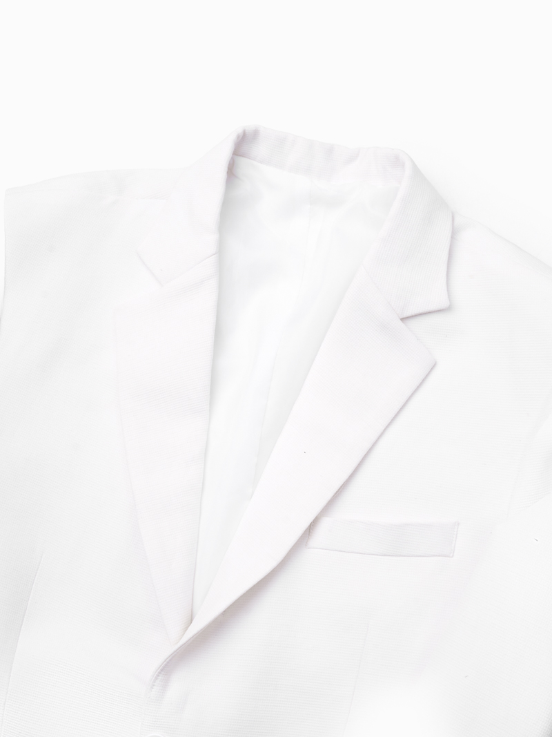 Ao Vest Trang Tri Tui Mo 2 Coi Form Slimfit AV035