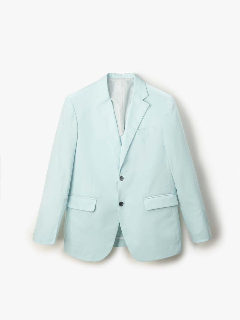 Ao Vest Tron Linen Form Regular AV040 Mau Xanh Bien