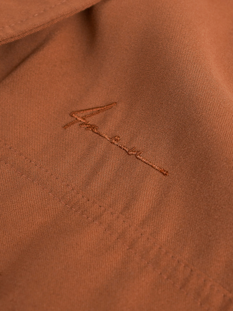 AoKhoac Regular Theu 4MEN AK038 Mau Nau