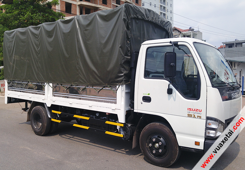 Dai ly ban xe tai Isuzu 19 tan thung kin guong moi gia tot