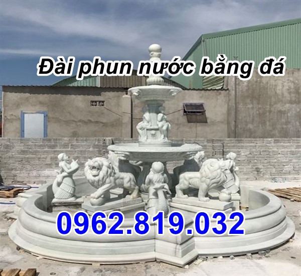 Dai phun nuoc bang da Mau thap phun nuoc bang da dep