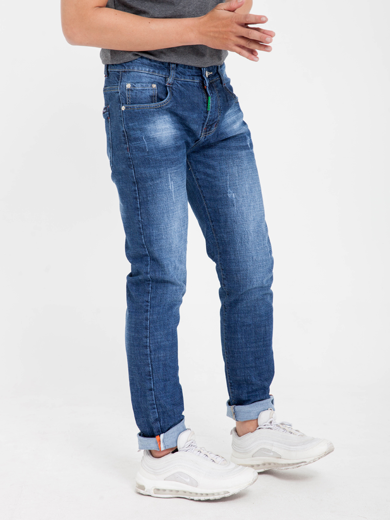 Quan Jeans Skinny Xanh Den QJ1612