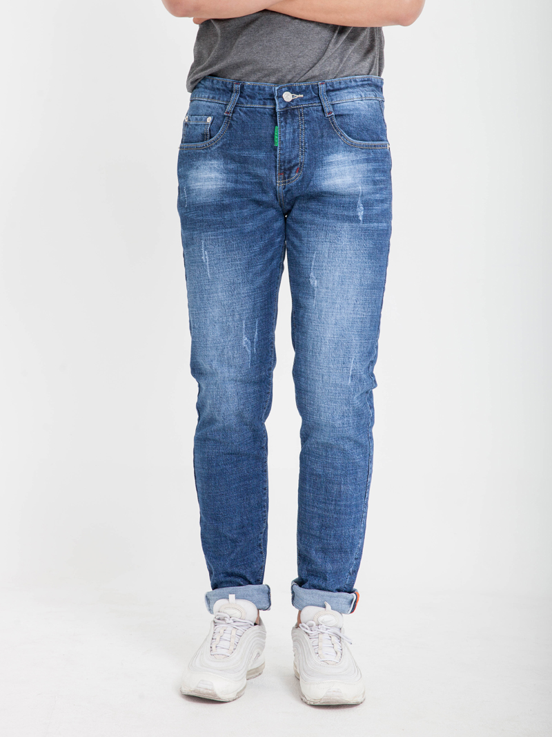 Quan Jeans Skinny Xanh Den QJ1612