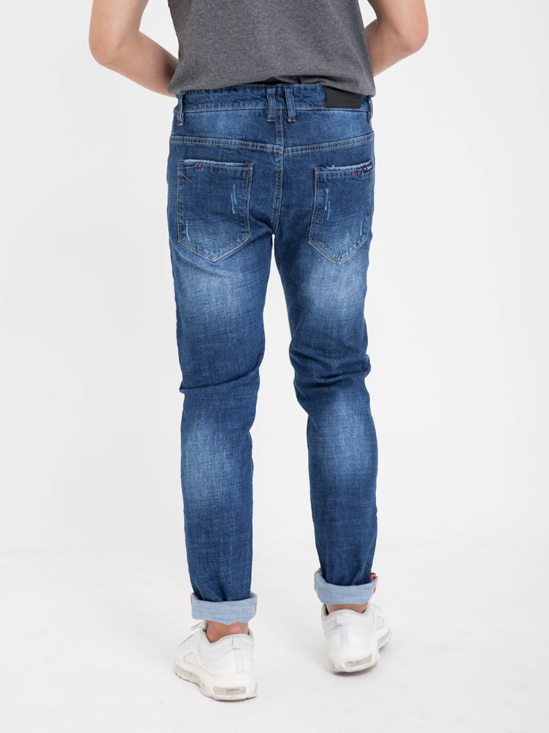 Quan Jeans Skinny Xanh Den QJ1612