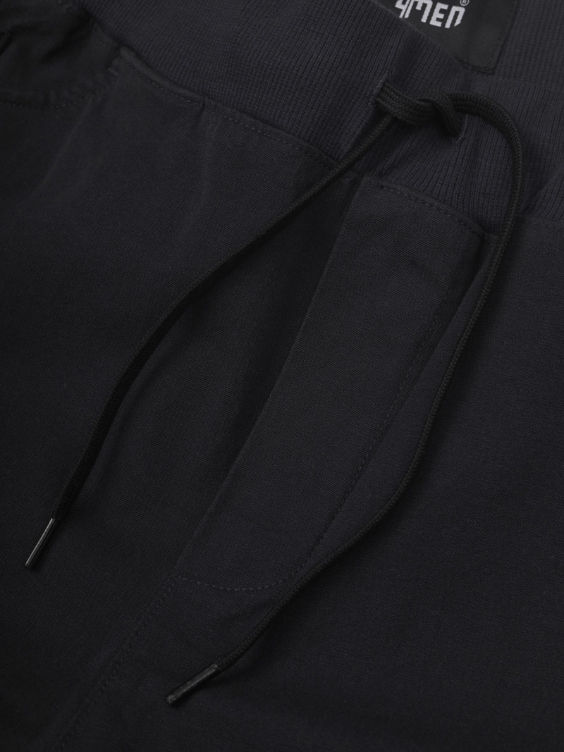 Quan Jogger Kaki Lung Thun Gan Tag Da Tam Giac Form Regular JO016 Mau Den