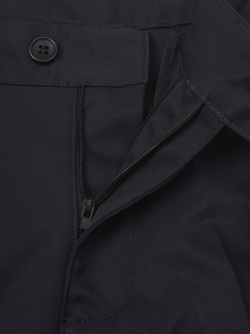 Quan Kaki Theu logo tron 4M Premium Form Straight QK030 Mau Den