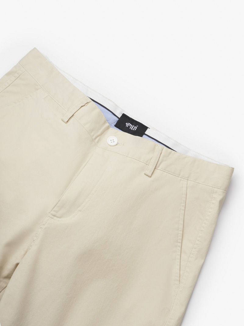 Quan Short Kaki Tui Nho Kieu Form Regular QS054 Mau Kem