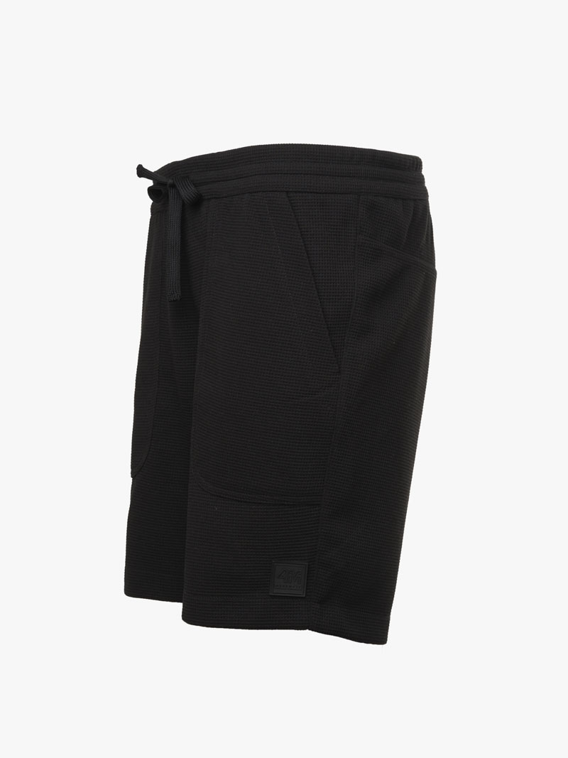 Quan Short Lung Thun Tui Xeo Gan Tag Silicon 4M Form Regular QS064 Mau Den