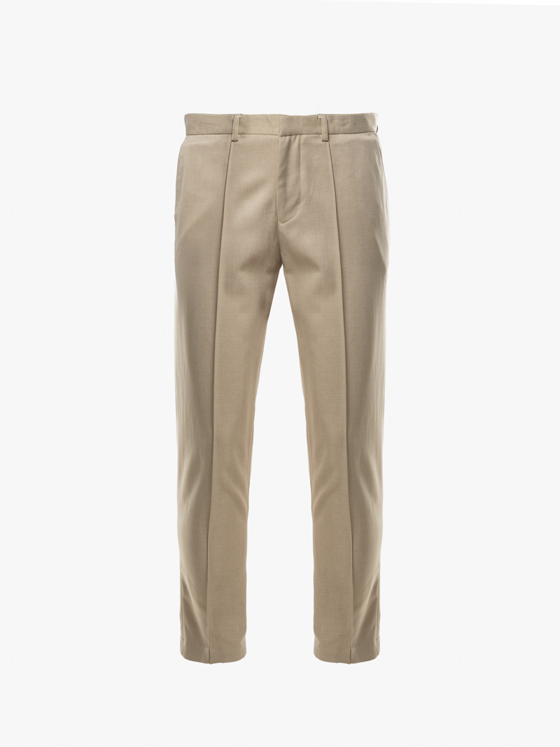 Quan Tay Phoi Day Soc O Tui Sau Form Slimfit QT066 Mau Be