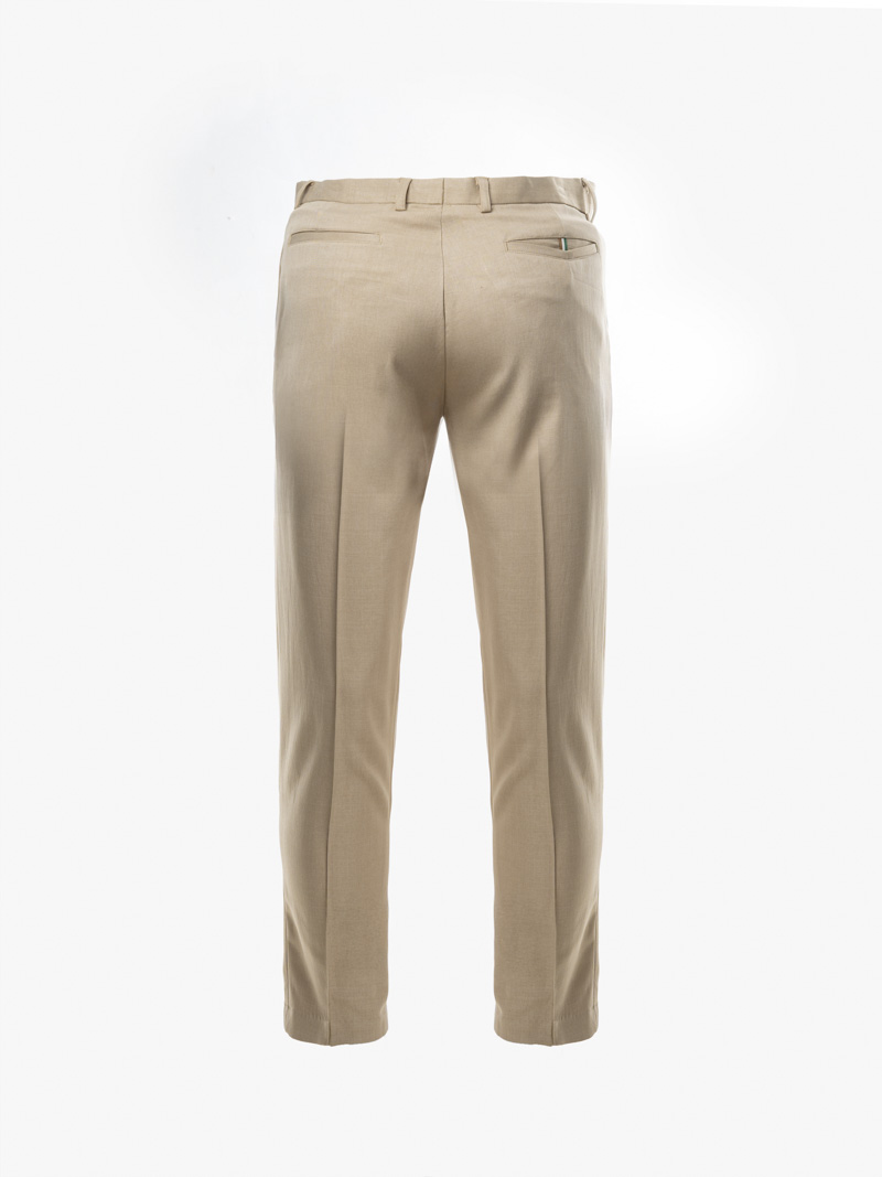 Quan Tay Phoi Day Soc O Tui Sau Form Slimfit QT066 Mau Be