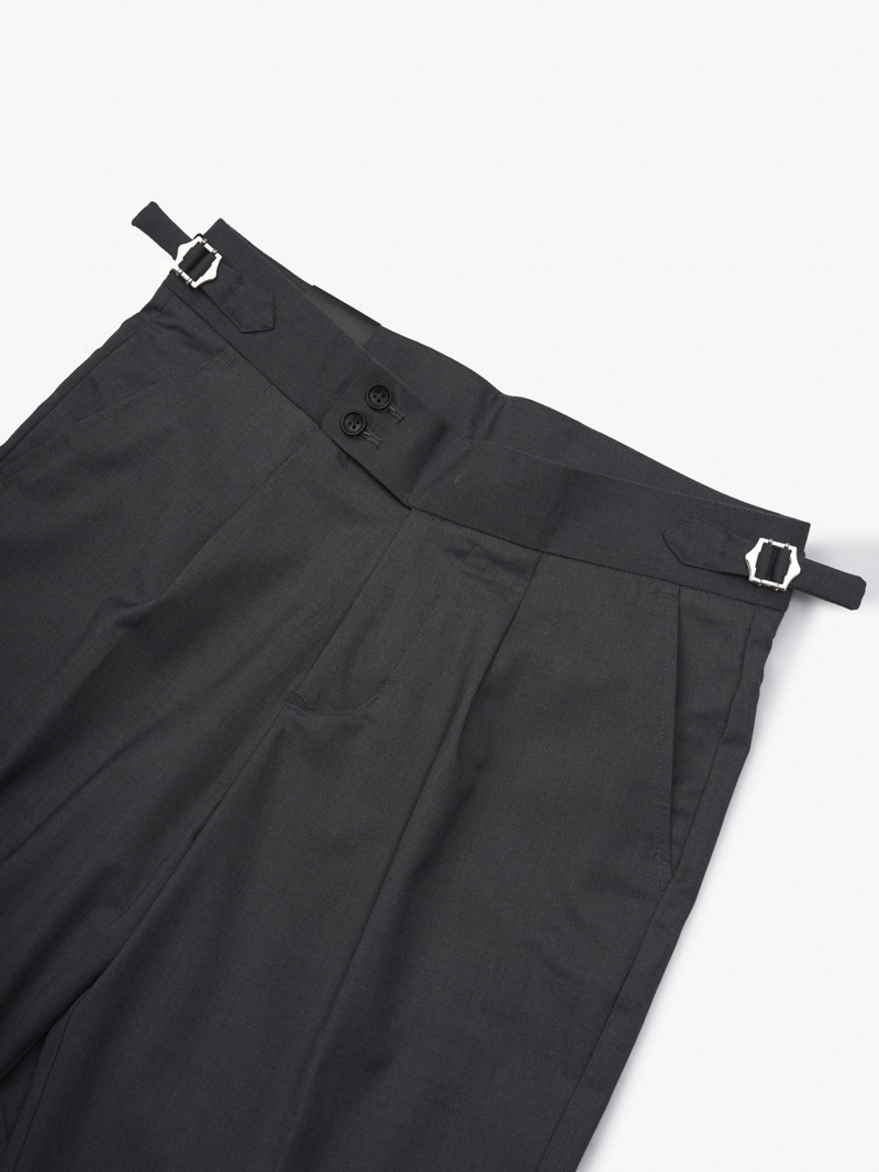 Quan Tay Sidetab Vai Rayon Form Slimcropped QT063 Mau Xam