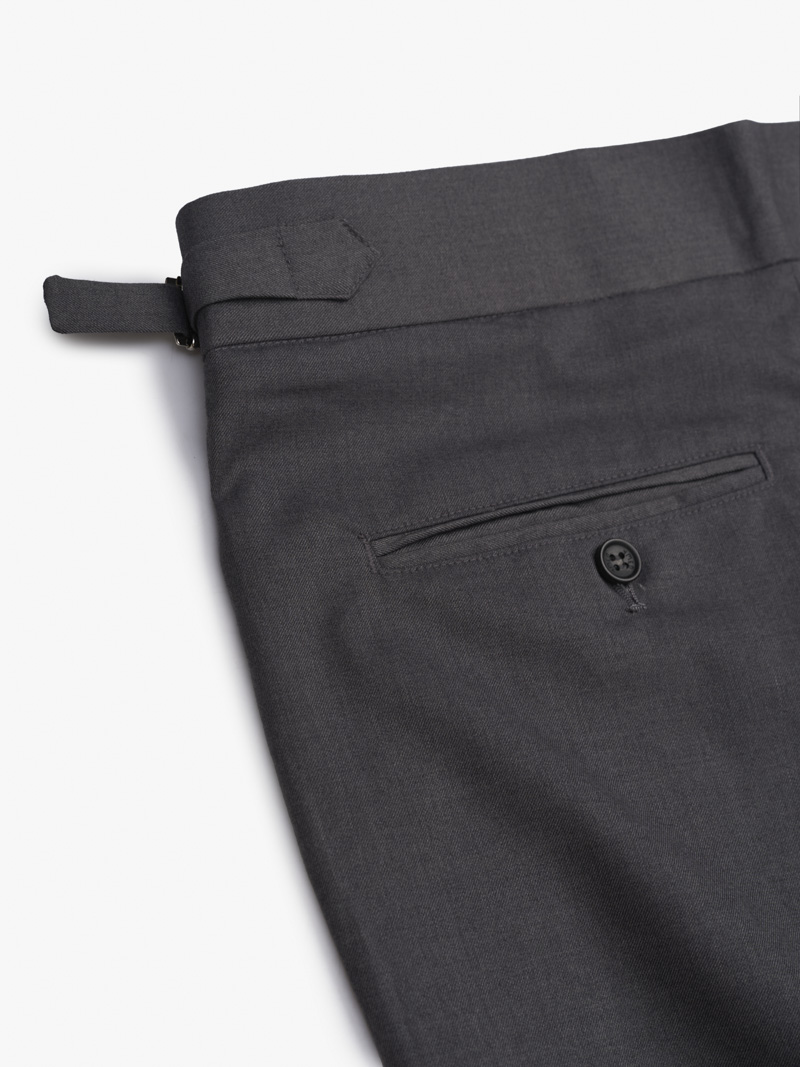 Quan Tay Sidetab Vai Rayon Form Slimcropped QT063 Mau Xam