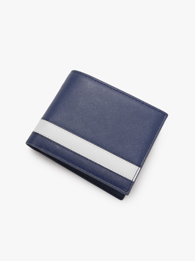 VI DA SAFFIANO PHOI SOC BV048 Mau Xanh Den