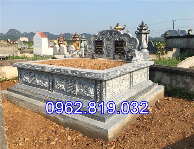 Xay mo doi cao cap hien dai bang da xanh den da trang da vang