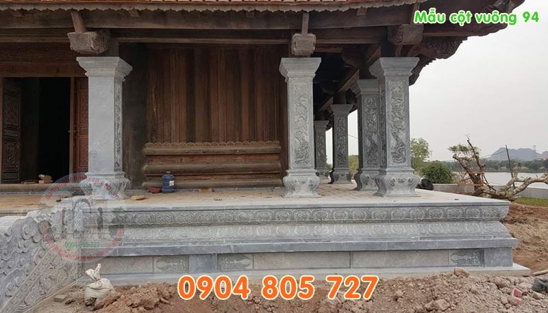 Cot vuong hien nha tho dinh chua bang da