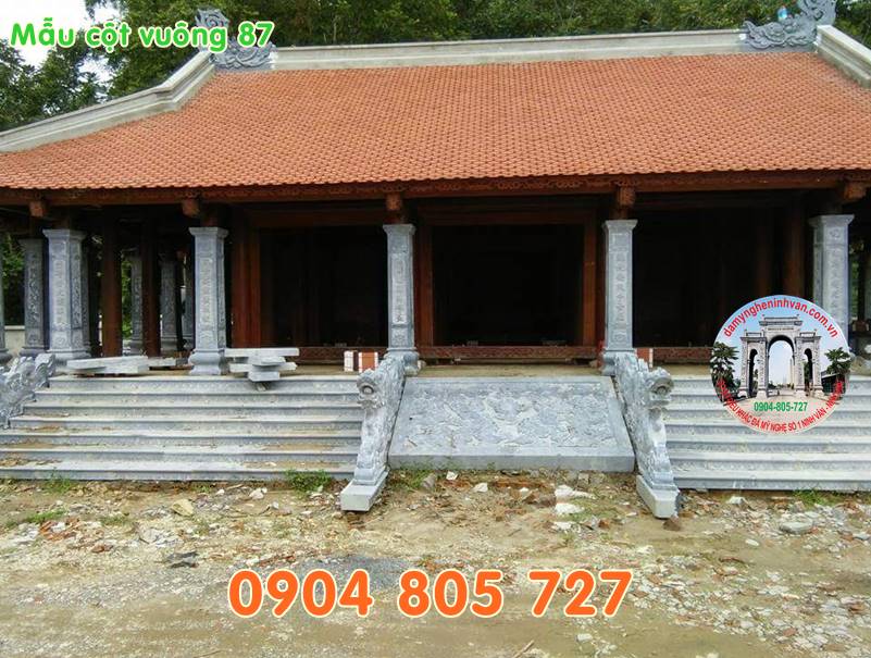 Cot vuong hien nha tho dinh chua bang da