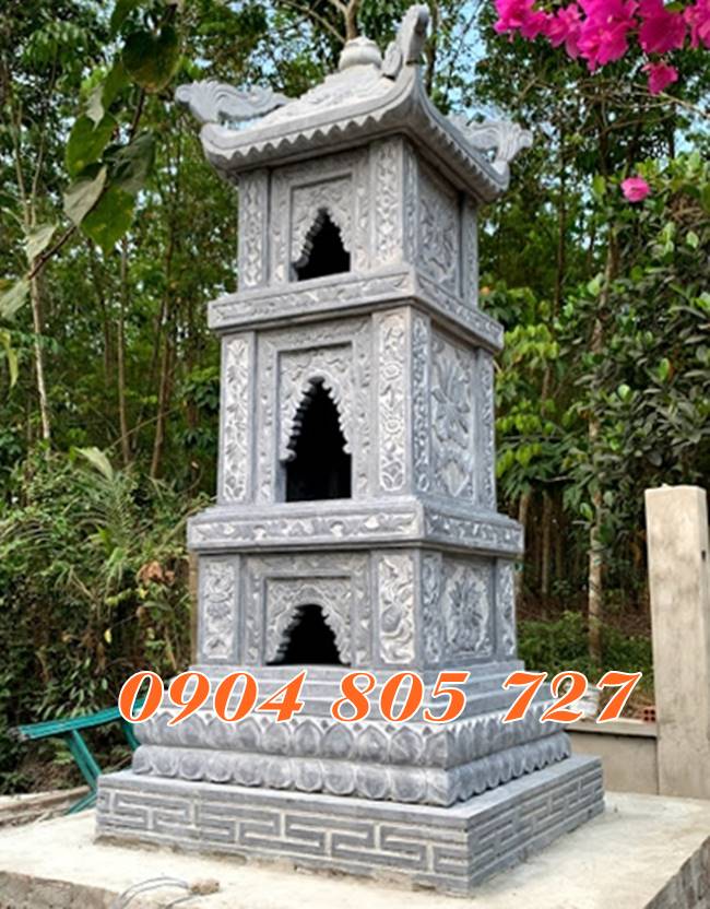 Gia mau thap de tho hu tro cot tai Dong Thap bang da