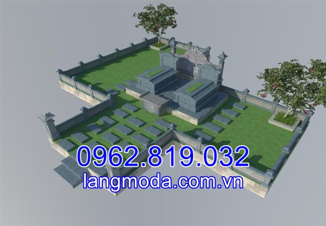 Lang mo gia dinh bang da duoc lap dat tai Tien Du Bac Ninh