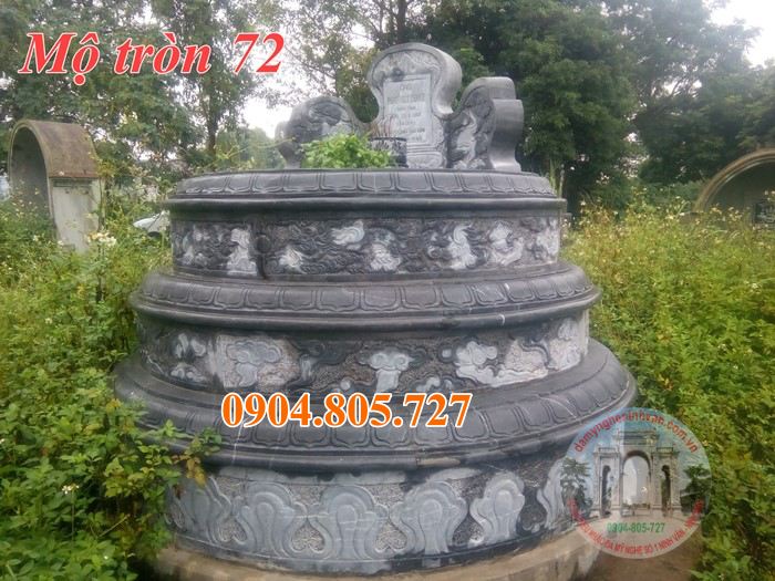 Mau mo hinh tron dep bang da tu nhien