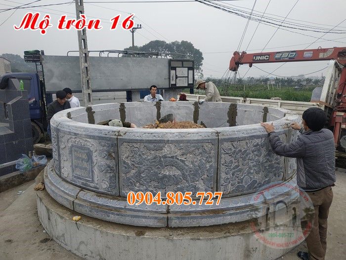 Mau mo hinh tron dep bang da tu nhien