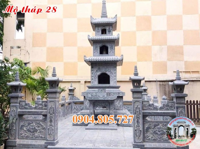 Mau mo thap da dep de tro cot 2023
