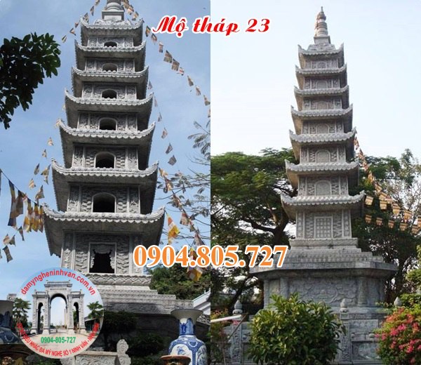 Mau mo thap da dep de tro cot 2023