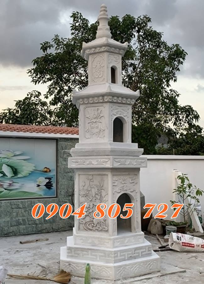 Mau thap mo de tho tro cot hai cot tai Binh Thuan