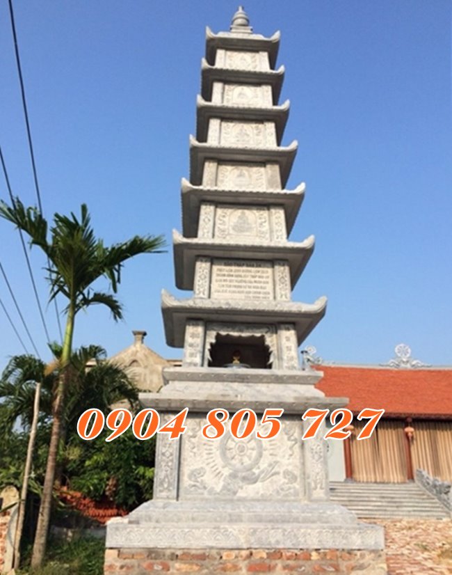 Thap mo da de hu tro cot xay bang da tai Tay Ninh
