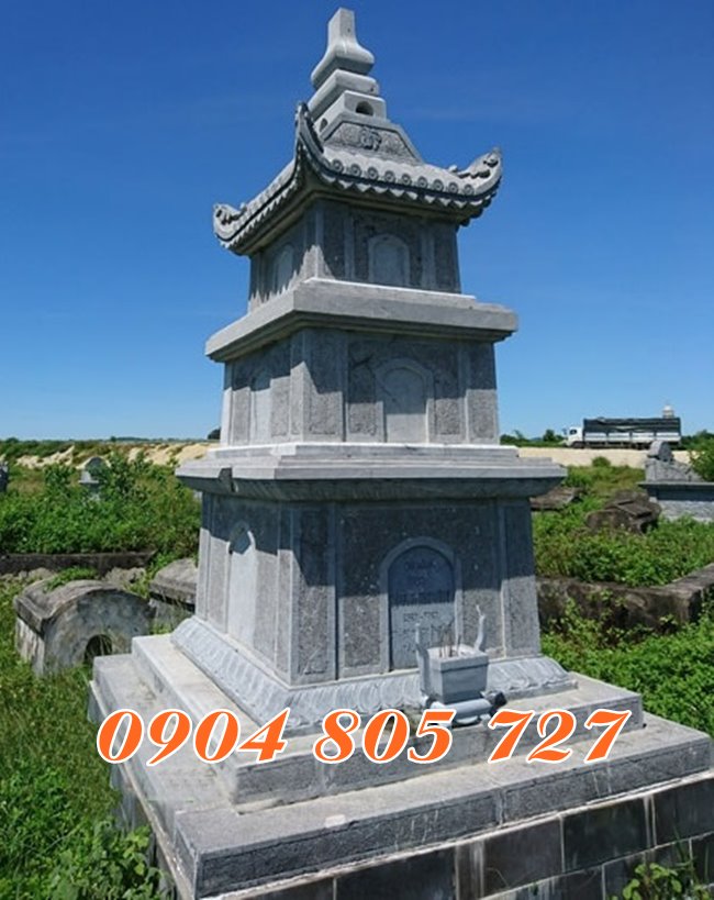 Thap mo da de hu tro cot xay bang da tai Tay Ninh